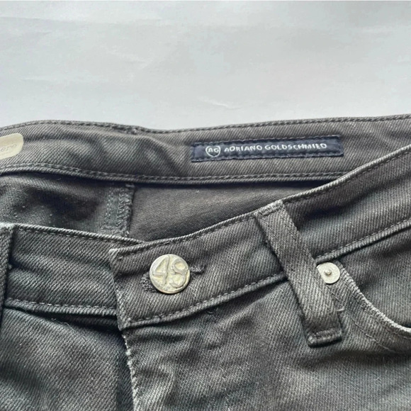 AG Adriano Goldschmeid Premiere Skinny Straight Leg Jean Grey Size 29R - Picture 5 of 12
